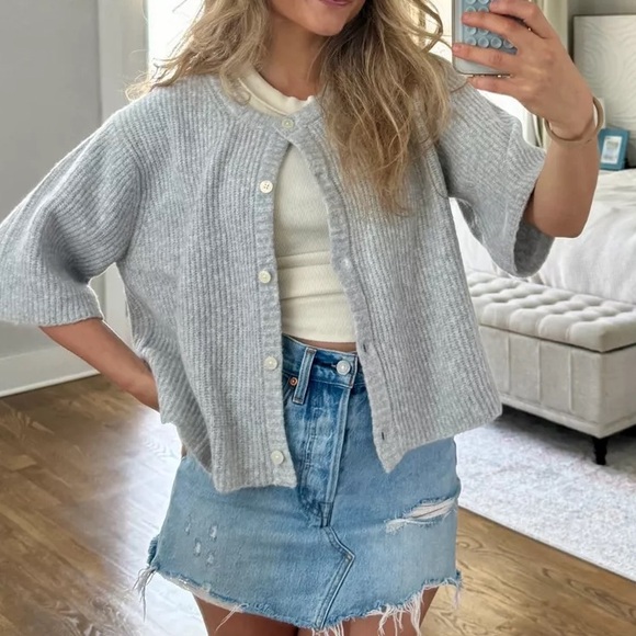 Aerie Unreal Short Sleeve Cardigan - Picture 3 of 6